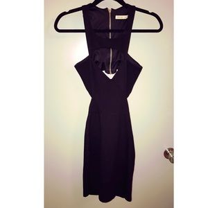Black Arden B Sexy Cut Out Mini Cocktail Dress